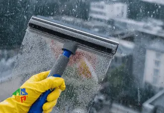 Pırıl pırıl ofis camları ve zemin